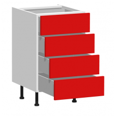 4 Drawers Base Kitchen Cabinet