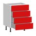 4 Drawers Base Kitchen Cabinet